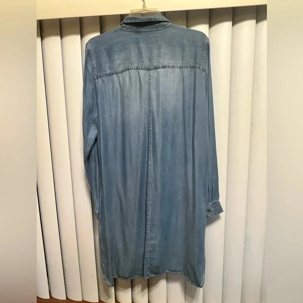 Calvin Klein button front Shirt-dress size large, perfect condition, never worn - Picture 8 of 10